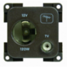 LIGHTER TYPE SOCKET 12V AND TV ANTENNA - 3939435