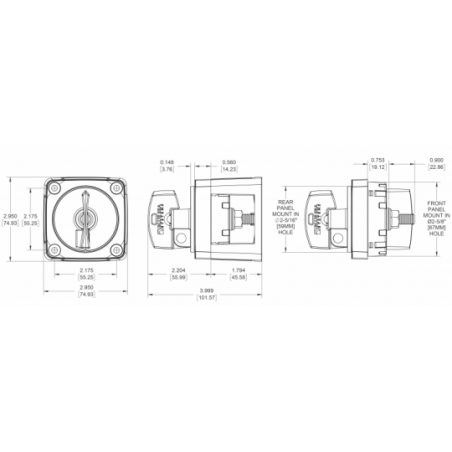 BATTERY SWITCHES 0-1-2-BOTH