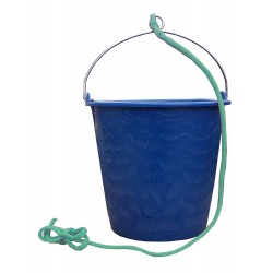 PLASTIC BUCKET WITH ROPE...
