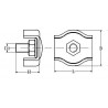 Morsetto inox 316 