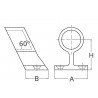 Central brackets for handrail  mm.25