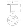 BOCCOLA INCASSO IN ACCIAIO INOX 316