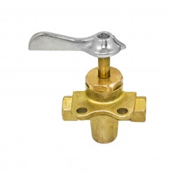 BRASS THREE WAYS VALVE 1/4
