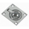 CHROMED BRASS FLUSH RING PULL MM.44X38 - 5050144