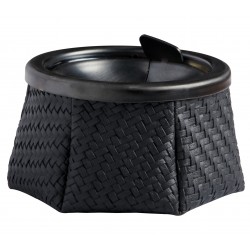 BLACK WINDPROOF ASHTRAY