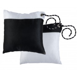 SET OF 2 BLACK/WHITE CUSHIONS