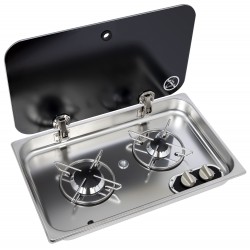 2-BURNER HOB WITH LID