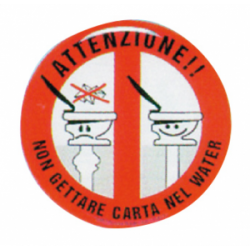 DIVIETO DI GETTARE CARTA...