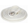 DOUBLE BRAID MOORING ROPE THIMBLE EYE WHITE - P201910