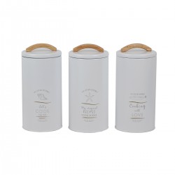 3-PIECE SET OF KITCHEN JARS