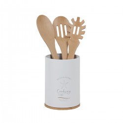 UTENSIL HOLDER WITH CUTLERY
