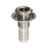 STAINLESS STEEL THROUGH HULL WITH HOSE CONNECTION