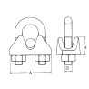 GALVANIZED STEEL WIRE ROPE CLIP