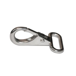 MOSCHETTONE INOX CON OCCHIO PIATTO