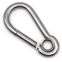 MOSCHETTONE INOX CON OCCHIO