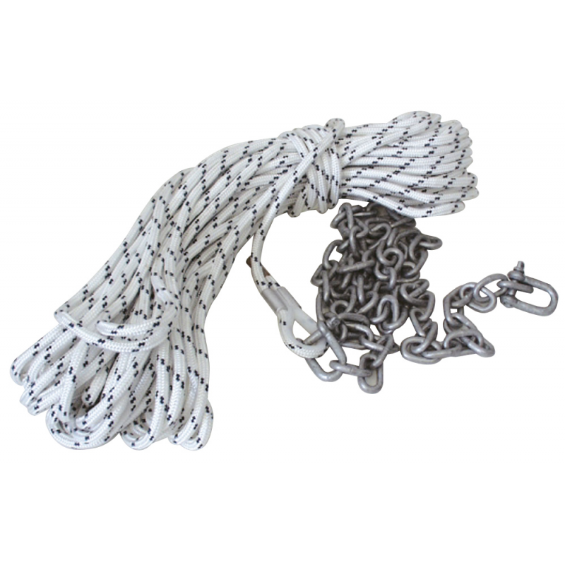 ANCHOR ROPE+CHAIN Ø 8 MM Length 30 MT