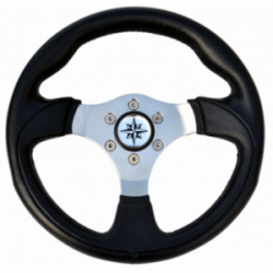 BLACK T12 STEERING WHEEL...