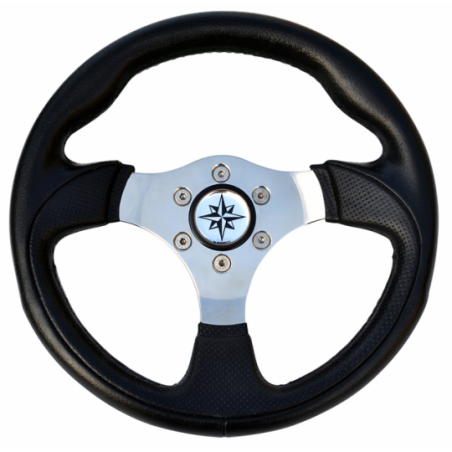 BLACK T12 STEERING WHEEL MM.300