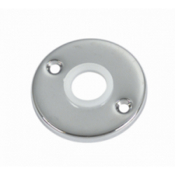 CHROMED BRASS ROUND PLATE 