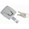 CHROMED BRASS FLUSH HATCH LOCK MM.53x60 - 5050124