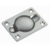CHROMED BRASS FLUSH BUTTON MM.65X48 - 5050165