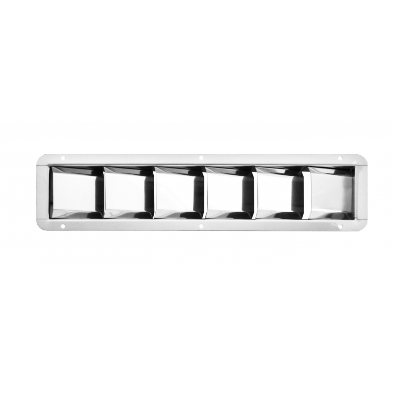 STAINLESS STEEL LOUVER VENTS Dimensions 325X76 MM Built in dim. 300X53 MM