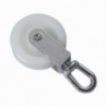 PULLEY WITH EYE IN NYLON AND CHROMED BRASS - 7878202