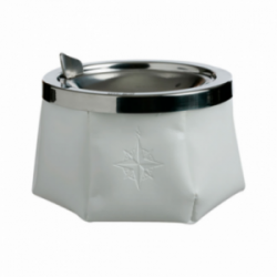 WHITE WINDPROOF ASHTRAY