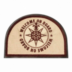 WELCOME BROWN MAT