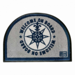 BLUE WELCOME MAT