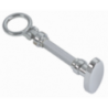 CHROMED BRASS KNOB/RING FOR LOCK - 5050081