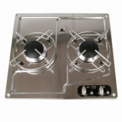 INOX HOB UNIT 2 BURNERS